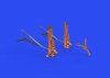 Eduard 648632 B-17F undercarriage legs BRONZE HKM 1/48